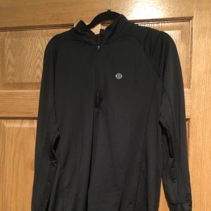 Layering thumbhole stretch hidden pocket